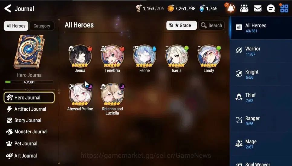 Epic Seven Accounts Global|UnVerif|2 ML(Rhianna&Luciella,Abyssal Yufin image 5