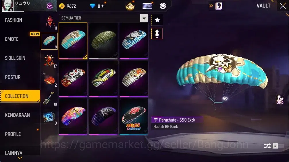 Free Fire Accounts Indonesia | 2 Evo(UMP-BOOYAH DAY 2021 Lv2,M60-DREA image 13