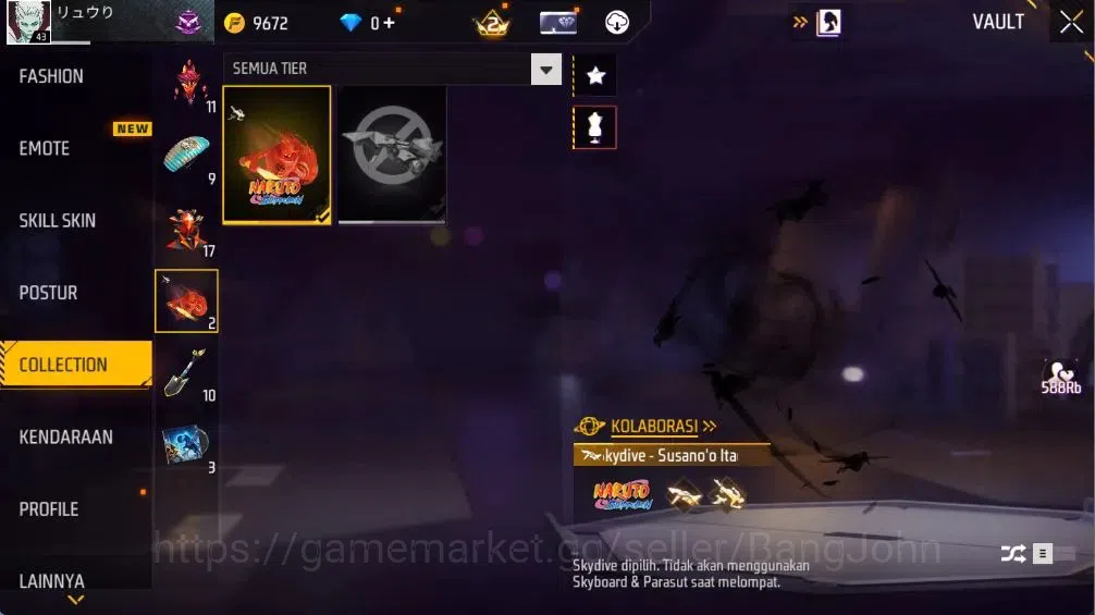 Free Fire Accounts Indonesia | 2 Evo(UMP-BOOYAH DAY 2021 Lv2,M60-DREA image 15
