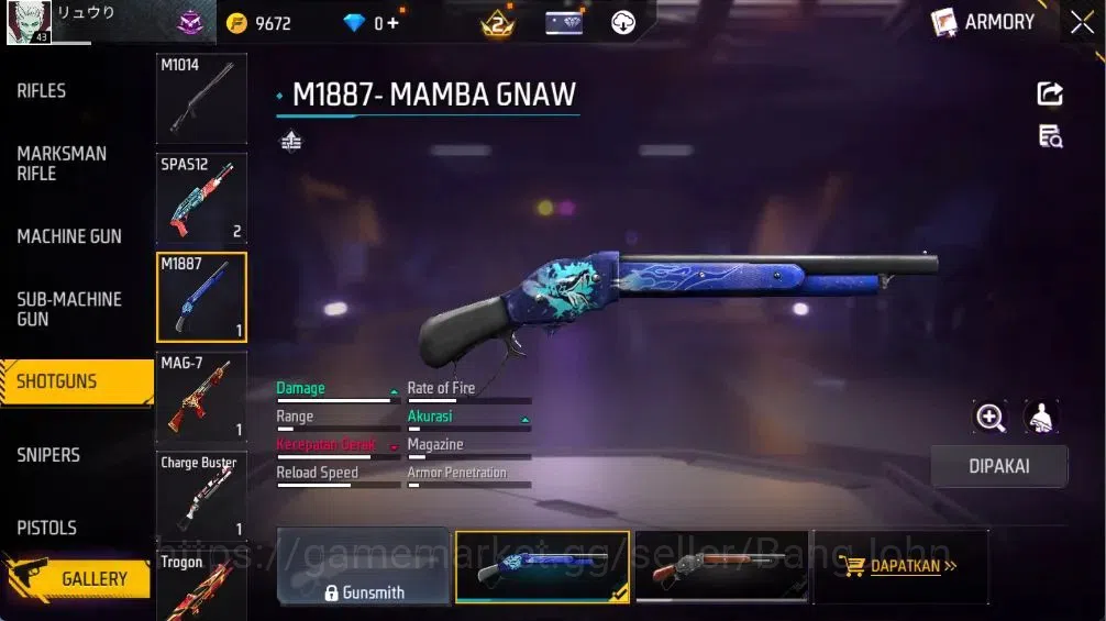 Free Fire Accounts Indonesia | 2 Evo(UMP-BOOYAH DAY 2021 Lv2,M60-DREA image 19