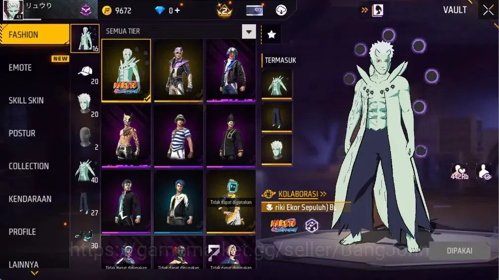 Free Fire Accounts Indonesia | 2 Evo(UMP-BOOYAH DAY 2021 Lv2,M60-DREA image 4