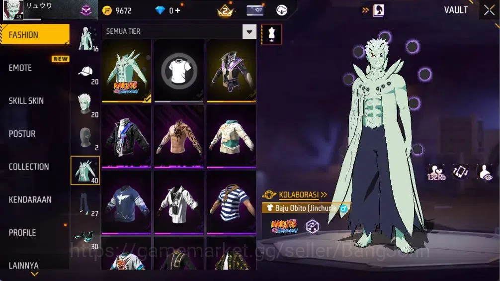 Free Fire Accounts Indonesia | 2 Evo(UMP-BOOYAH DAY 2021 Lv2,M60-DREA image 8
