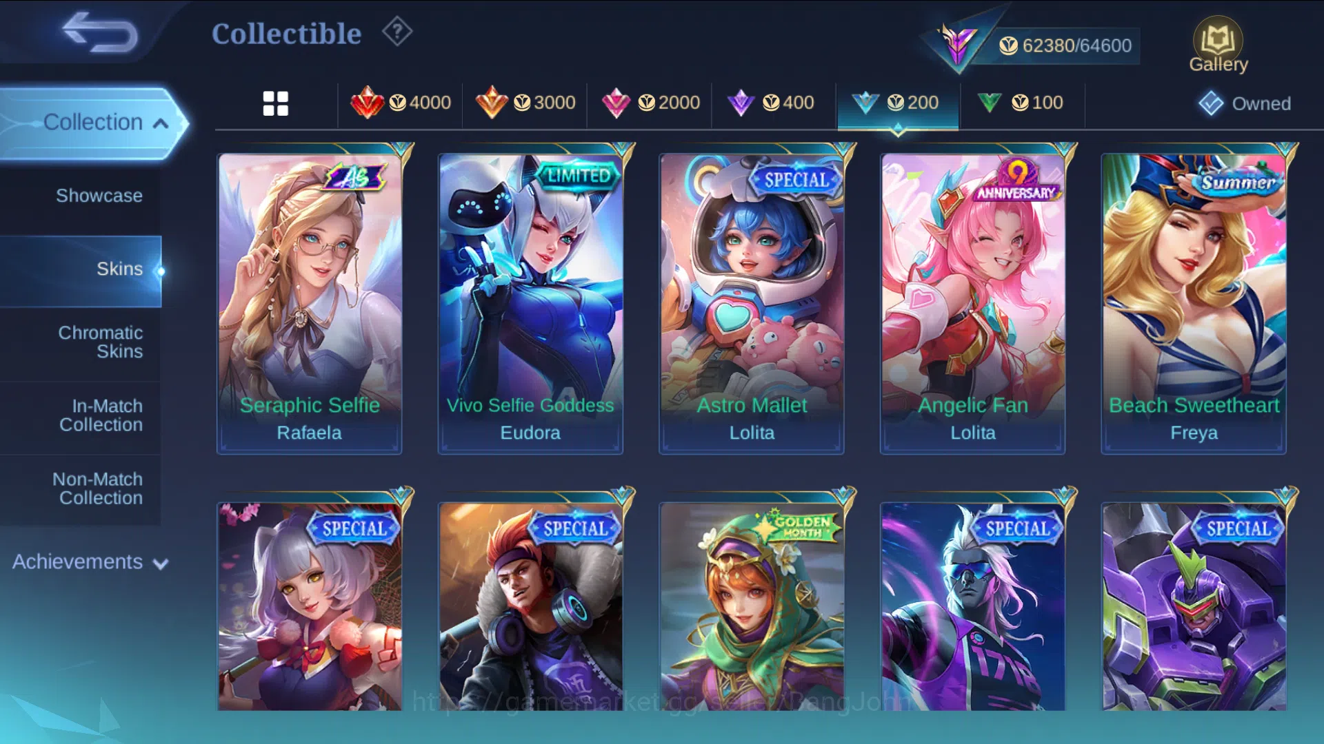 Mobile Legends: Bang Bang Accounts hero 130 | skin 243 | prime yu zhong, prime claude image 10