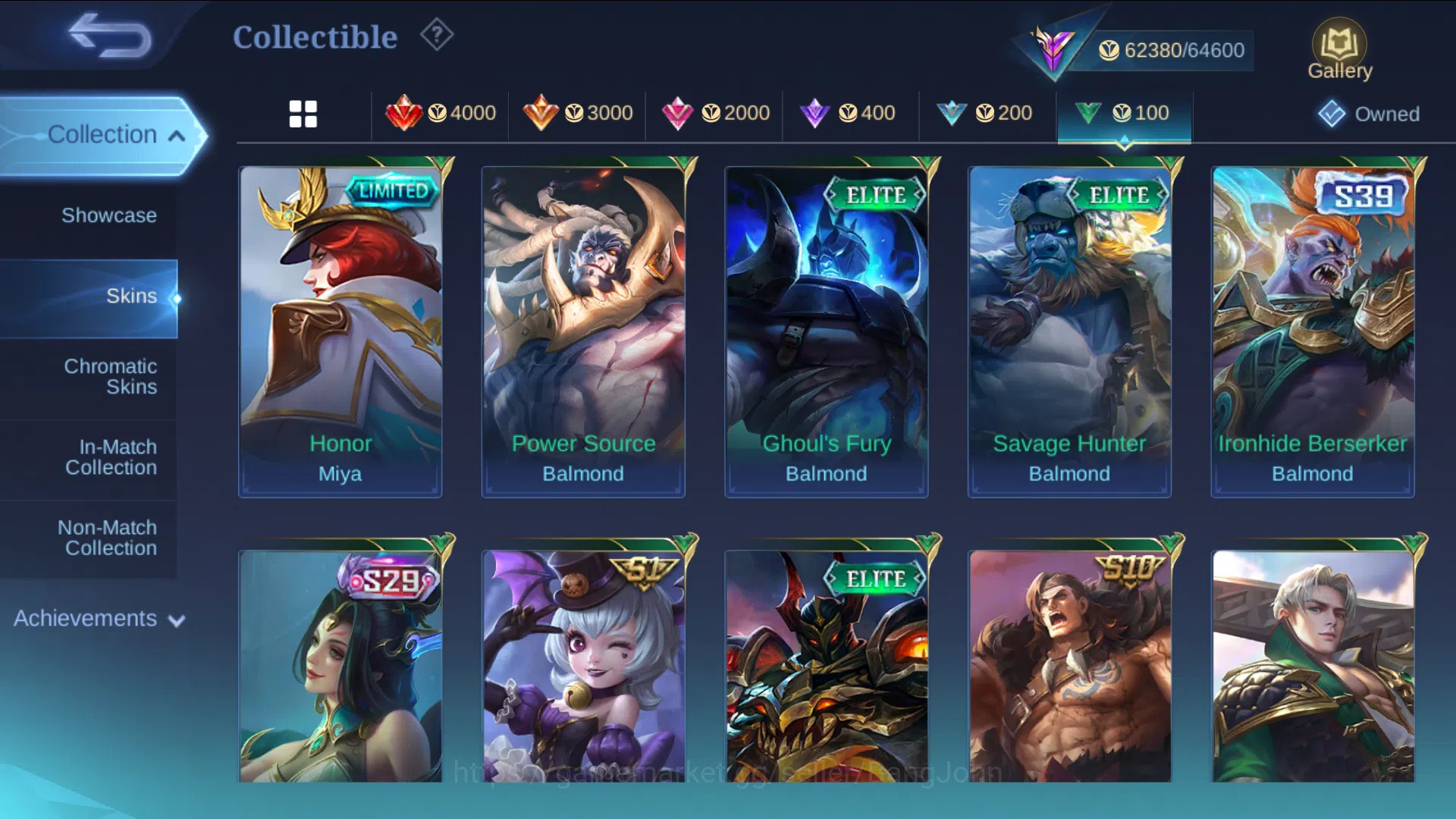 Mobile Legends: Bang Bang Accounts hero 130 | skin 243 | prime yu zhong, prime claude image 15
