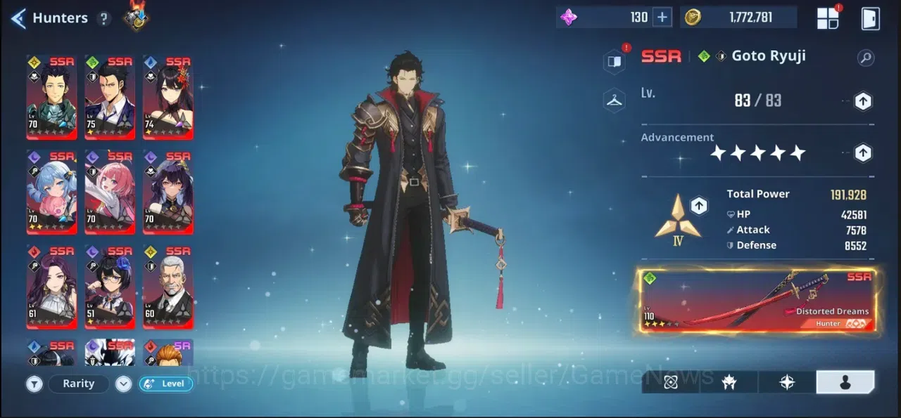 Solo Leveling: ARISE Accounts Power 753k |20 SSR|GotoA5+SignA3 + MireiA5+SignA5 + ThomasA4 + KanaeA5+SignA5 + Etc| Log 3