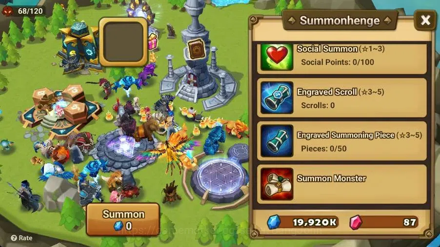 Summoners War: Sky Arena Accounts Starter GLOBAL | NB 5 TESHAR,Starter Gacha 115 12Y+160 11Y Scrool, 3 Legendary All 6