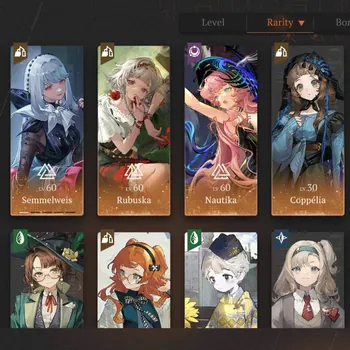 Reverse: 1999 Accounts Midgame Global|Lv 43|4100 CD|Bloodtithe Team|8 SSR 2 Limited|Rhiannon P5 & Nautika