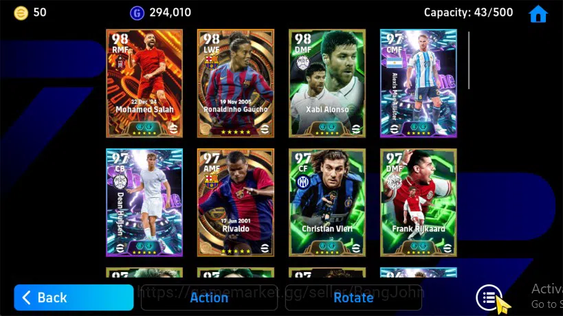 eFootball Accounts ANDROID|PW 3196 | Salah Bigtime | Ruud Van Epik |  image 2