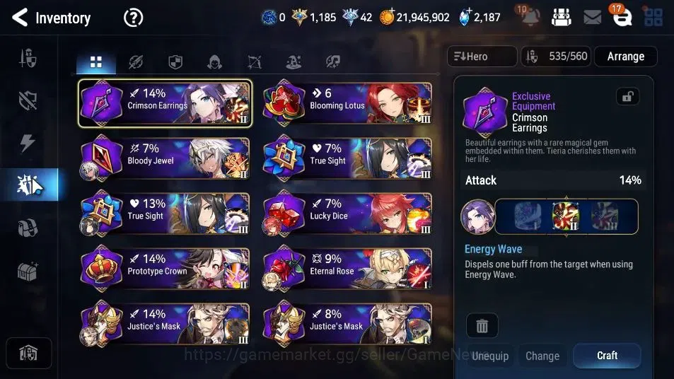 Epic Seven Accounts GLOBAL Unverif|New Era|17 ML(Salome,NM Luna,Ruele  image 16