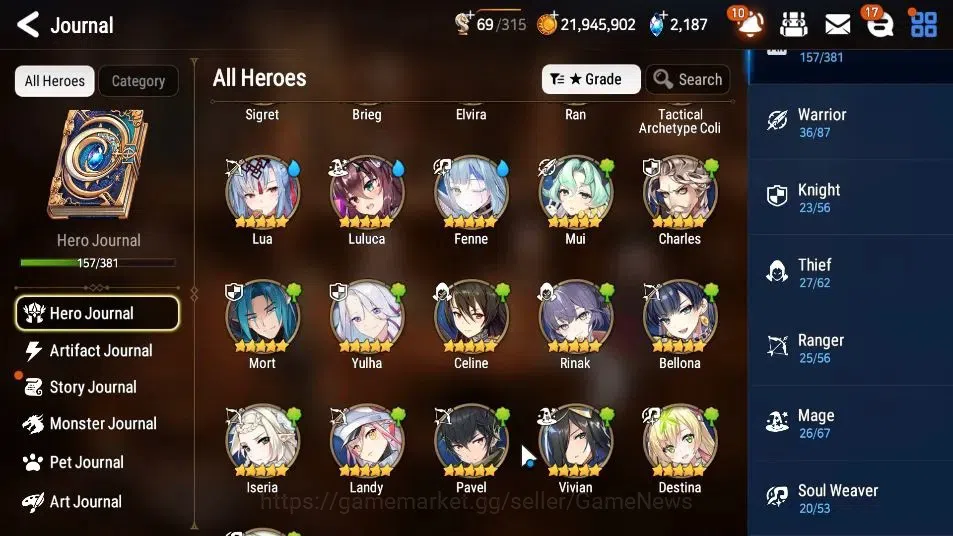 Epic Seven Accounts GLOBAL Unverif|New Era|17 ML(Salome,NM Luna,Ruele  image 9