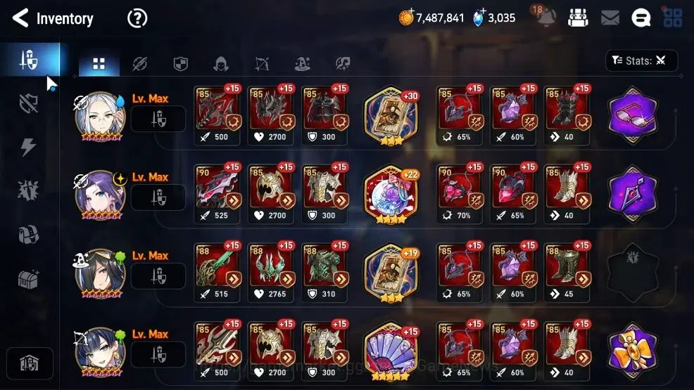 Epic Seven Accounts High-End GLOBAL UnVerif|New Era|9 ML (Schol Nurse Yulha,LC Bellona,Belian),AB Fumyr,Setsuka,etc|2,2k 18
