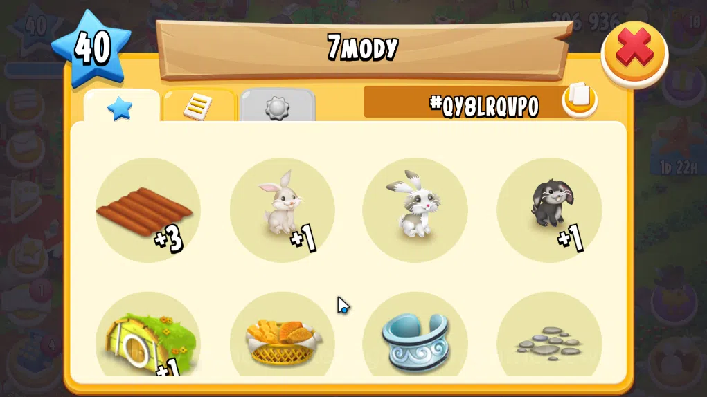 Hay Day Accounts Level 40 | Barn Storage 1100 + Silo Storage 625 | 206k Coins, 44 Diamonds |CN ON|Log Supercell ID|Take 11