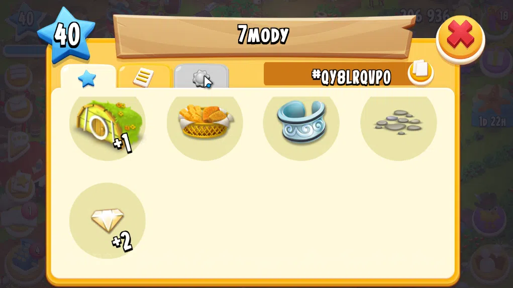 Hay Day Accounts Level 40 | Barn Storage 1100 + Silo Storage 625 | 206k Coins, 44 Diamonds |CN ON|Log Supercell ID|Take 12