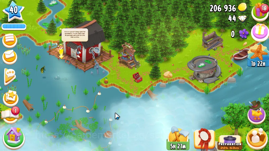 Hay Day Accounts Level 40 | Barn Storage 1100 + Silo Storage 625 | 206k Coins, 44 Diamonds |CN ON|Log Supercell ID|Take 5