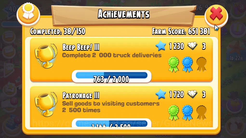 Hay Day Accounts Level 40 | Barn Storage 1100 + Silo Storage 625 | 206k Coins, 44 Diamonds |CN ON|Log Supercell ID|Take 9