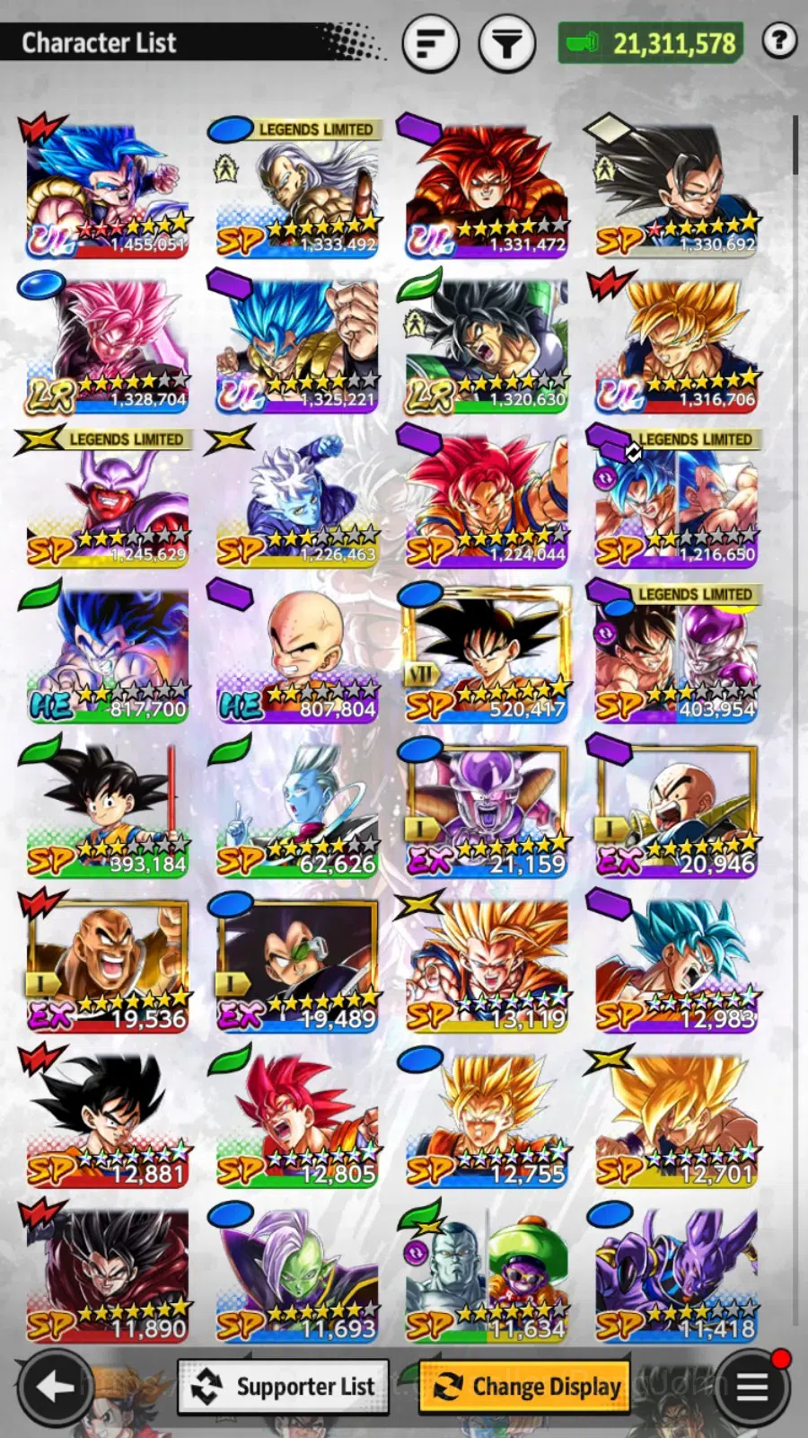 Dragon Ball Legends Accounts Android |Lvl 149|21M Total Power|2 LR|4 UL|LR Goku image 11