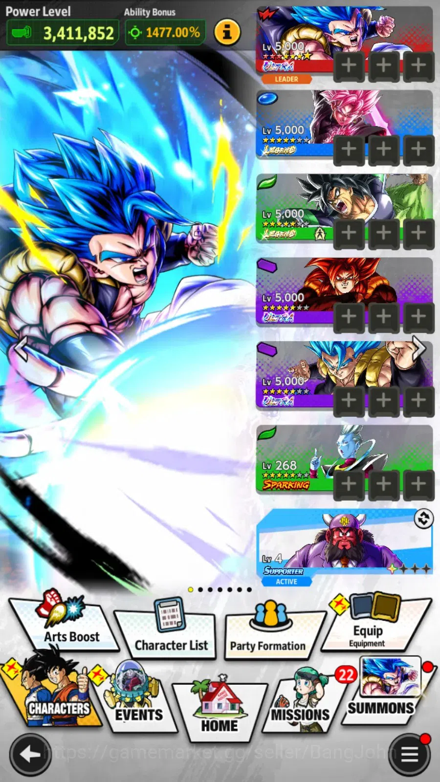 Dragon Ball Legends Accounts Android |Lvl 149|21M Total Power|2 LR|4 UL|LR Goku image 13