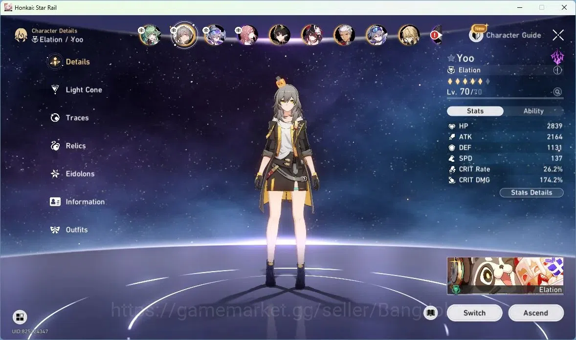 Honkai Star Rail Accounts ASIA | TL 60 | 8 LIMIT | HUO HUO | SILVER WOLF | D image 4