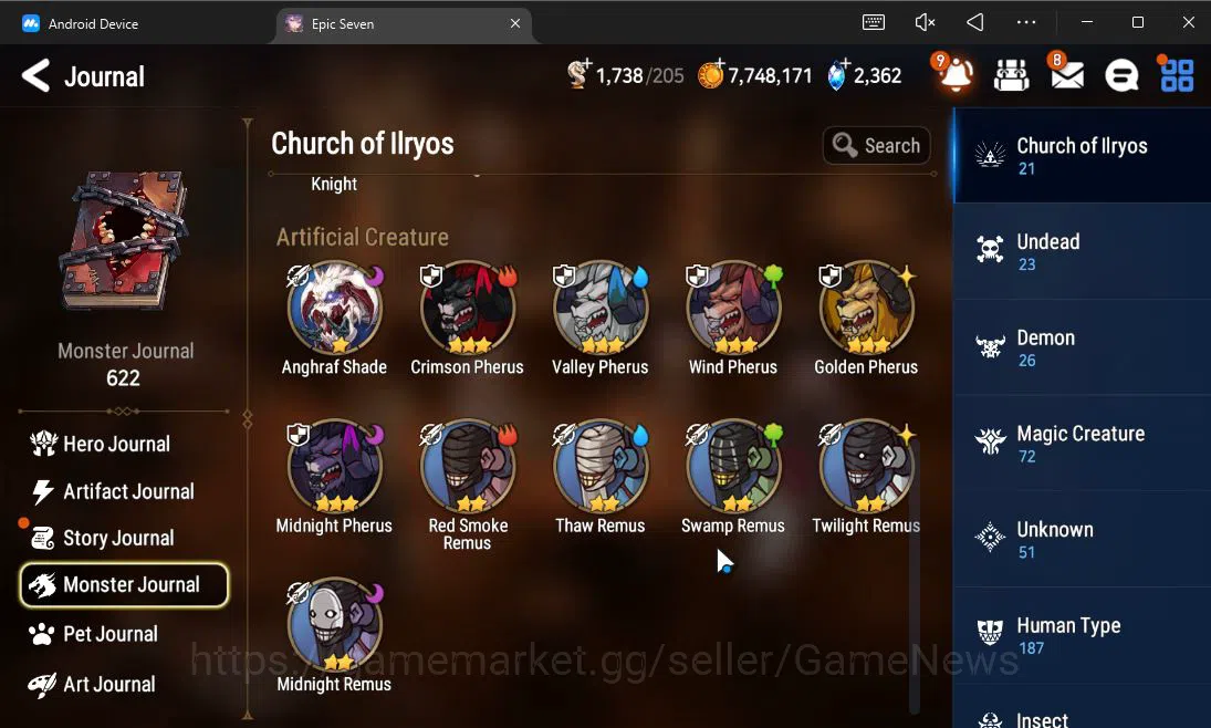 Epic Seven Accounts ASIA UnVerif| 3 ML (FL Lidica,LC Bellona,Fall Ceci image 10