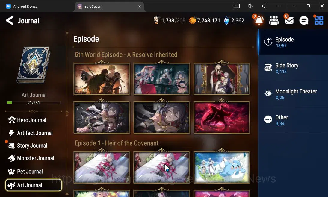 Epic Seven Accounts ASIA UnVerif| 3 ML (FL Lidica,LC Bellona,Fall Ceci image 12