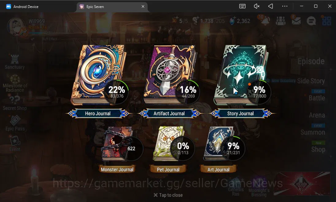 Epic Seven Accounts ASIA UnVerif| 3 ML (FL Lidica,LC Bellona,Fall Ceci image 2