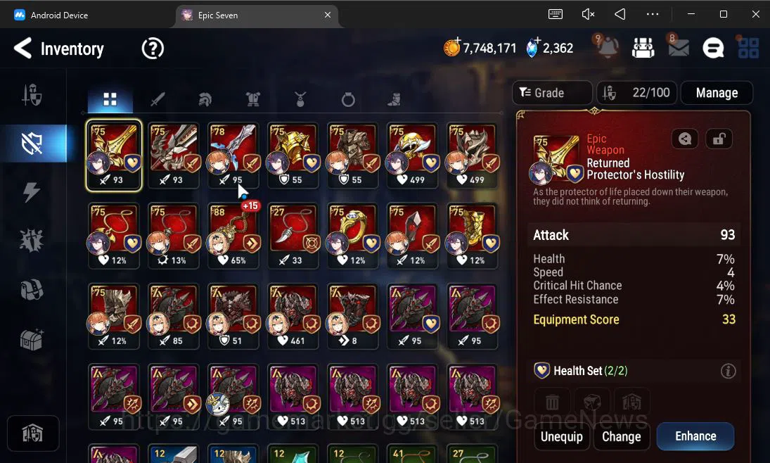 Epic Seven Accounts ASIA UnVerif| 3 ML (FL Lidica,LC Bellona,Fall Ceci image 20