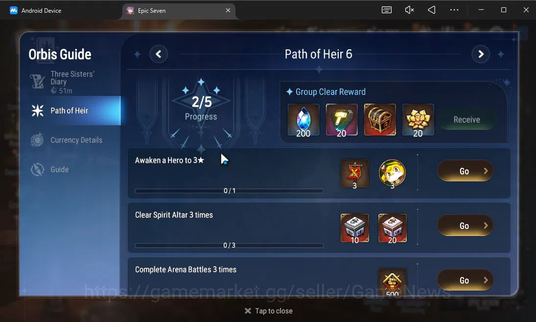 Epic Seven Accounts ASIA UnVerif| 3 ML (FL Lidica,LC Bellona,Fall Ceci image 3