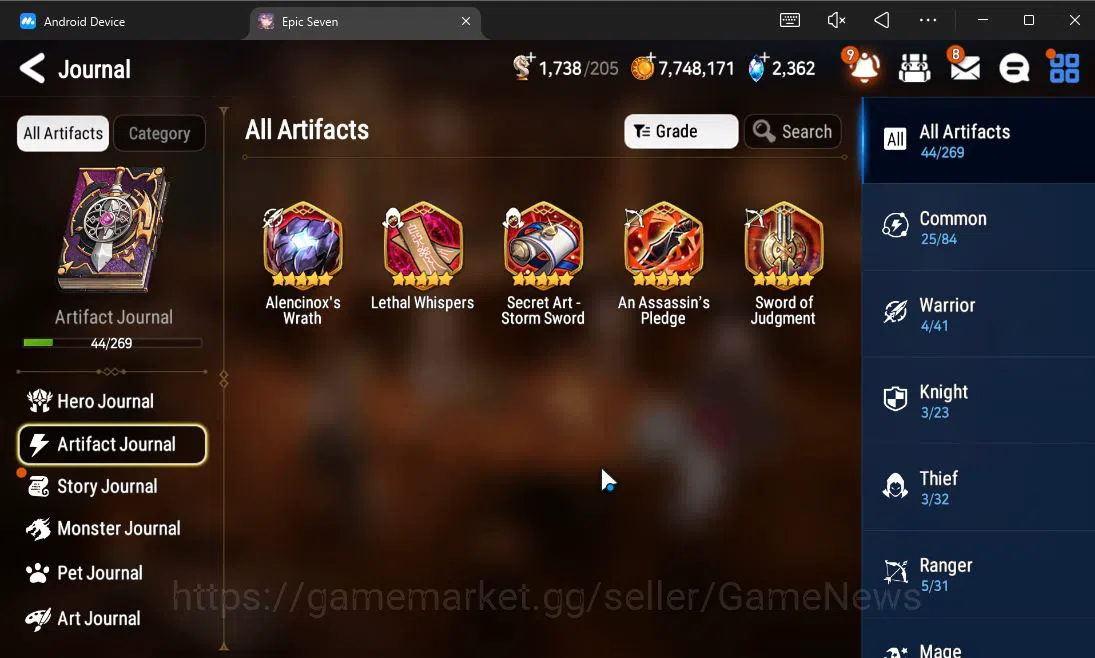 Epic Seven Accounts ASIA UnVerif| 3 ML (FL Lidica,LC Bellona,Fall Ceci image 7