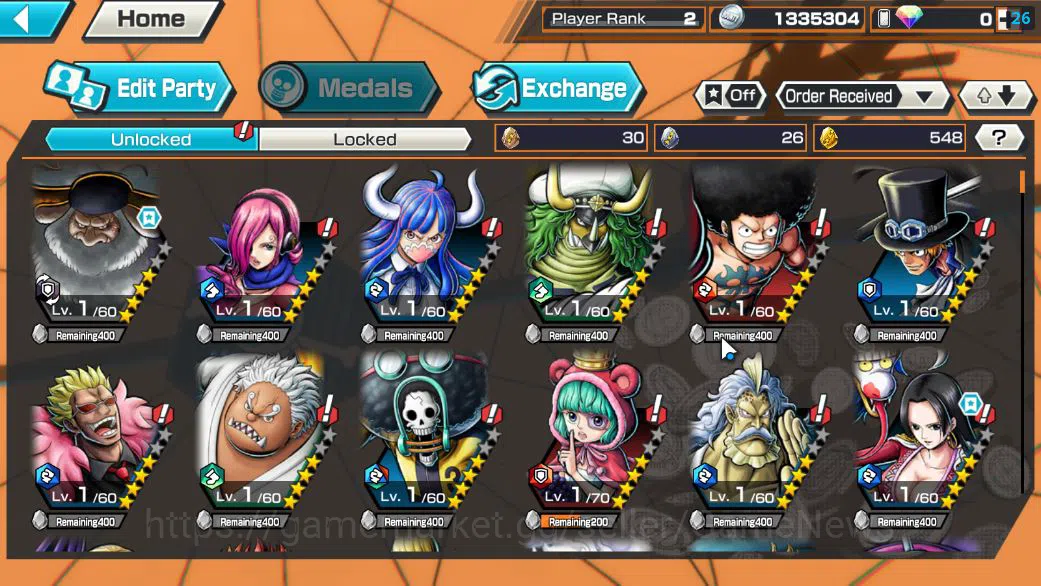 One Piece Bounty Rush Accounts Global|4 EX|BP Kuzan,AMS[Borsalino],5Elder St.Satu image 4