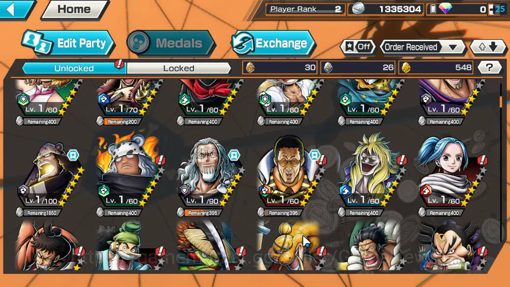 One Piece Bounty Rush Accounts Global|4 EX|BP Kuzan,AMS[Borsalino],5Elder St.Satu image 5