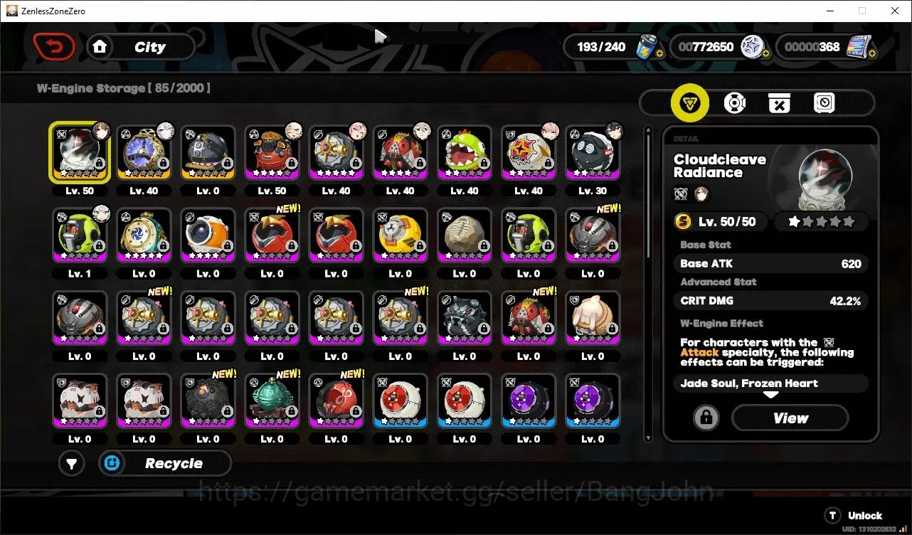 Zenless Zone Zero Accounts Starter Asia | Lvl 40 | 2 Limited (Ye Shunguang+Sign,Velina+Sign) | ALL UNSET | 2 S-Rank Bangboo 16