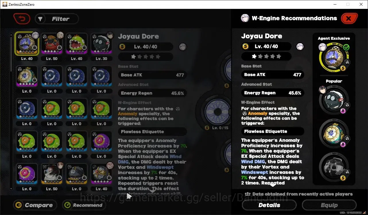 Zenless Zone Zero Accounts Starter Asia | Lvl 40 | 2 Limited (Ye Shunguang+Sign,Velina+Sign) | ALL UNSET | 2 S-Rank Bangboo 7