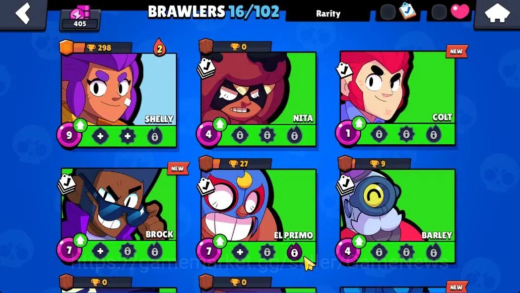 Brawl Stars Accounts 405 Trophy|12K Coins|16 Brawlers Myth Buzz|13 Skin|1 Myth Skin [Rude Lou] 1 Epic 1 SR|41 Gem 4K PP|Cn 8