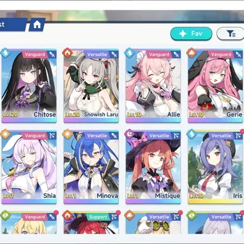 Stella Sora Accounts Global|Lv 28|10 SSR 5 Limited|Shia T1,Chitose,Snowish Laru,Allie,Firstlight Noya|Chixia T1,etc|15 SSR