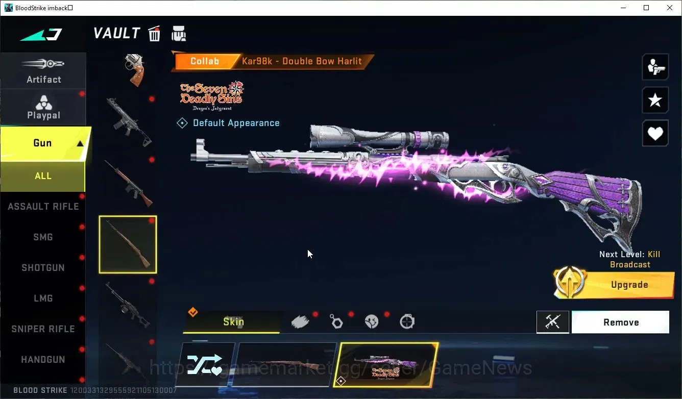 Blood Strike Accounts ASIA|Collab 7DS[AK47,Karl98,QBZ95],BLEACH Byakuya+ image 10