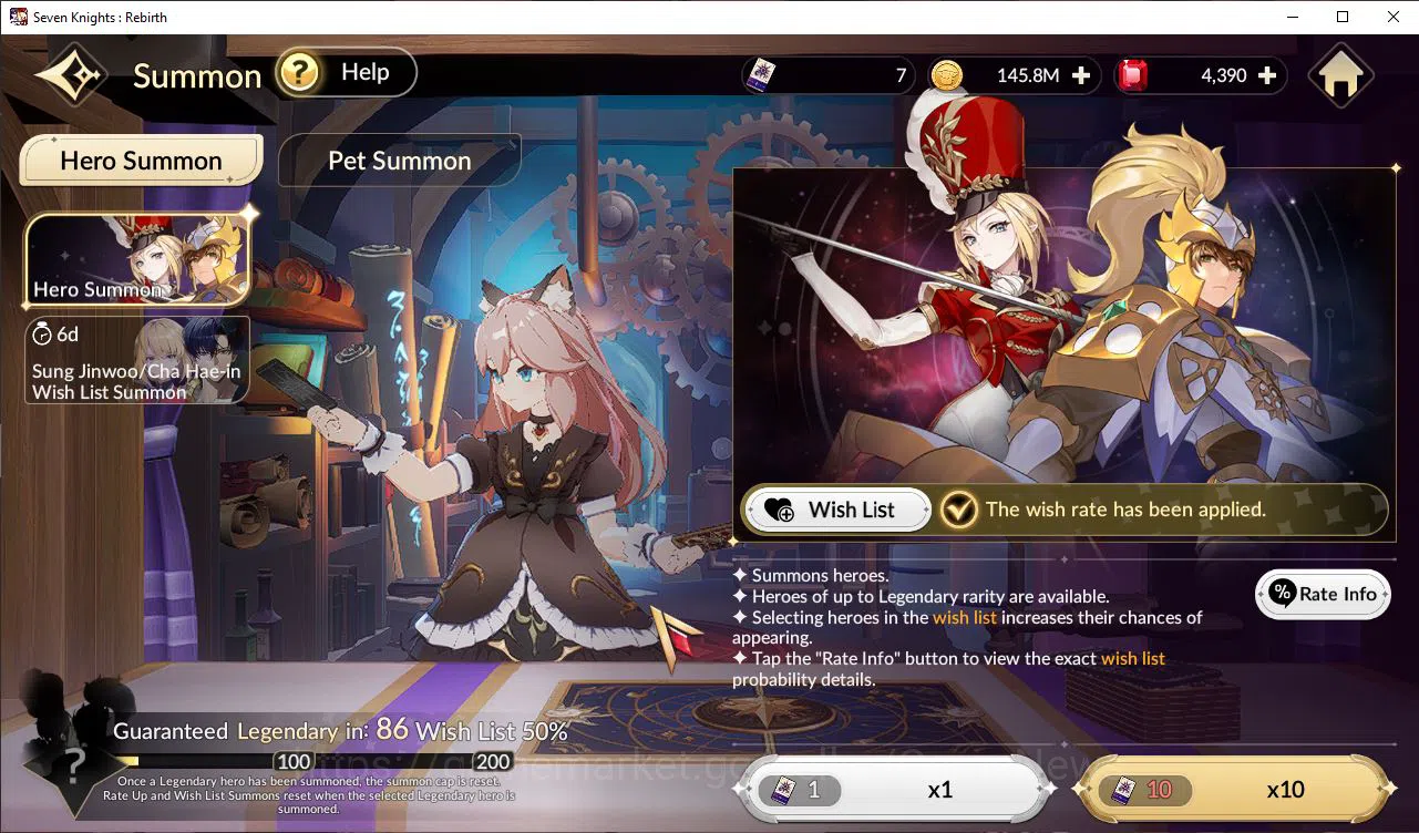 Seven Knights Re:Birth Accounts Global Sea|3 Ex-7k [Gelidus,Fai,Rosie]& 17 TC6+[Te image 12