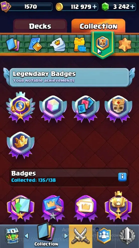 Clash Royale Accounts High-End Lv 1570|Trophy 11593|KTL 15|Card 122|4 Max|6 Hero 10 EVO 8 Champ 22 Legend 33 Epic 30 Rare 10
