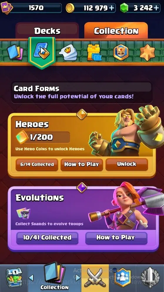 Clash Royale Accounts High-End Lv 1570|Trophy 11593|KTL 15|Card 122|4 Max|6 Hero 10 EVO 8 Champ 22 Legend 33 Epic 30 Rare 5