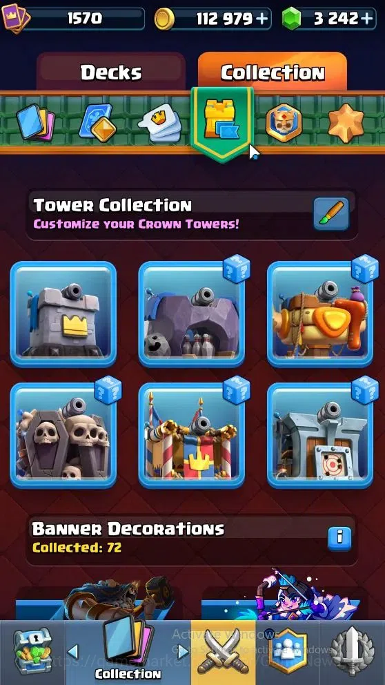 Clash Royale Accounts High-End Lv 1570|Trophy 11593|KTL 15|Card 122|4 Max|6 Hero 10 EVO 8 Champ 22 Legend 33 Epic 30 Rare 8