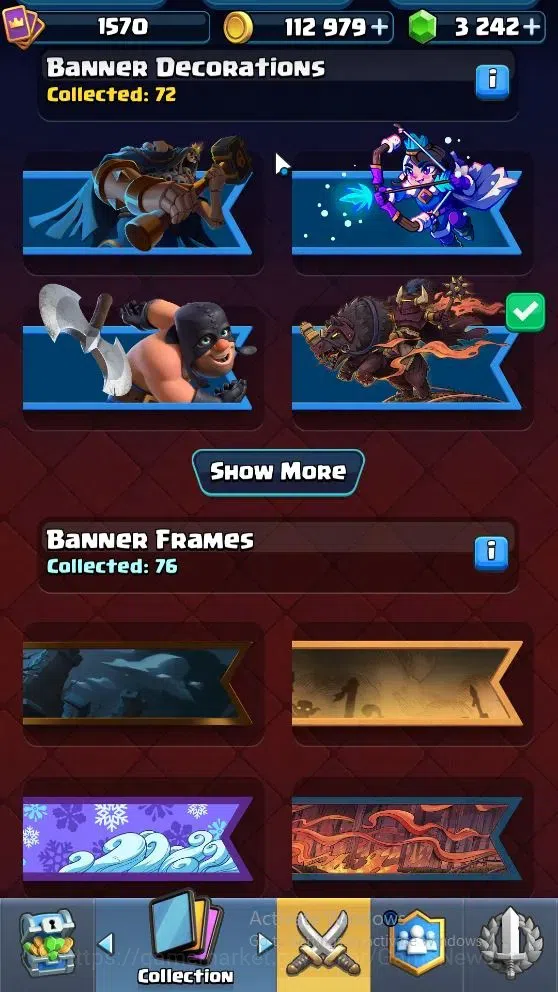 Clash Royale Accounts High-End Lv 1570|Trophy 11593|KTL 15|Card 122|4 Max|6 Hero 10 EVO 8 Champ 22 Legend 33 Epic 30 Rare 9