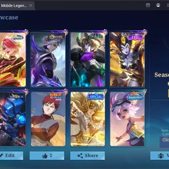 Mobile Legends: Bang Bang Accounts Others Global|106S|Seasoned|SABER Cyclops,Epic Irithel,Naruto Vale,DT Ling,Venom