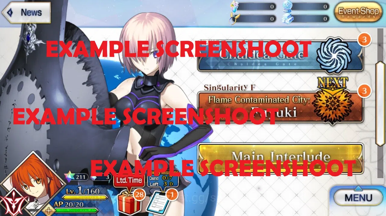 Fate-Grand Order Accounts [NA] SQ Account Tutorial Only BD Unset 200++ SQ + 35++ Ticket + 30++ GA + Random Servant | Check 5