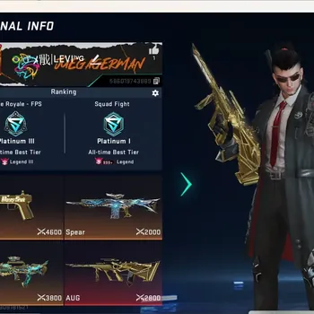 Blood Strike Accounts Rare Skin ASIA|2 Eternal Gun:AUG-Empyrean&D.Eagle-Scorpius|2 Ultar Melee|7 Collab Gun|4 Limited