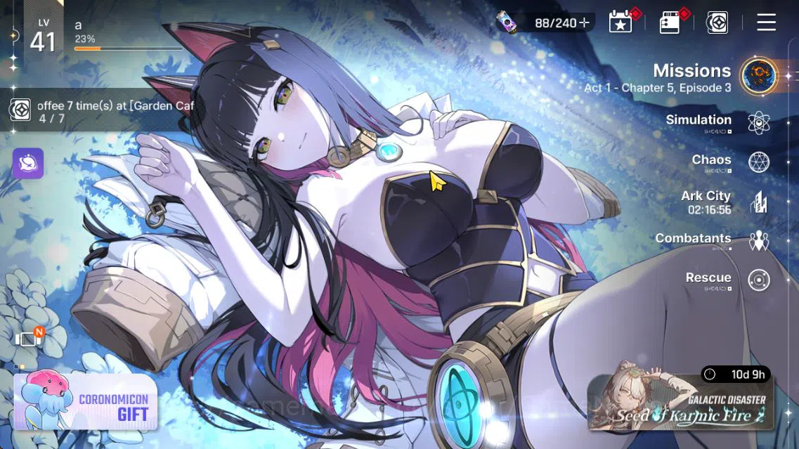 Chaos Zero Nightmare Accounts GLOBAL Lv 41|5 SSR(RitaM1,Tiphera,Kayron,Rin,RenoaM1)+10 SR(NiaM6,BerylM6,etc)|14 SR