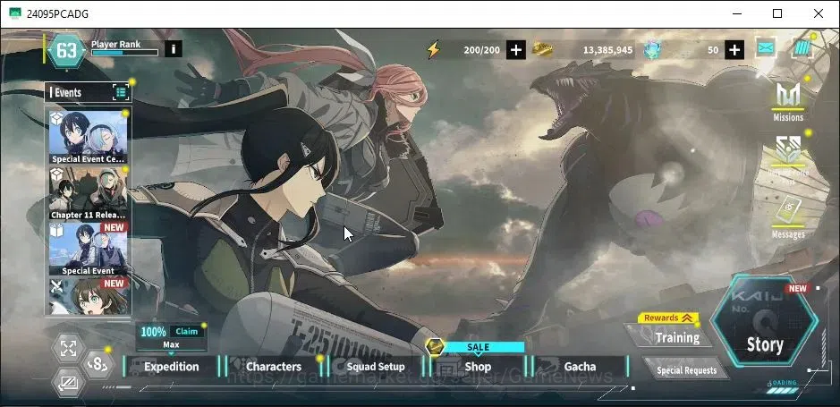 Kaiju No. 8 The Game Accounts [MOBILE] PR 63|20SSR(Zoee WU,Jura GD,Izumo CC,Hika image 13