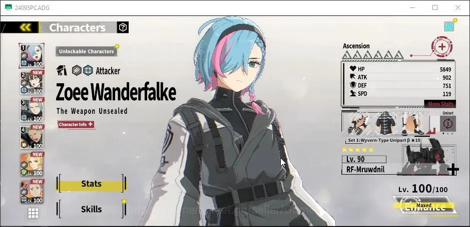 Kaiju No. 8 The Game Accounts [MOBILE] PR 63|20SSR(Zoee WU,Jura GD,Izumo CC,Hika image 2