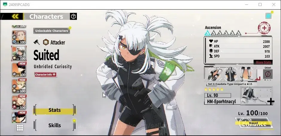 Kaiju No. 8 The Game Accounts [MOBILE] PR 63|20SSR(Zoee WU,Jura GD,Izumo CC,Hika image 5