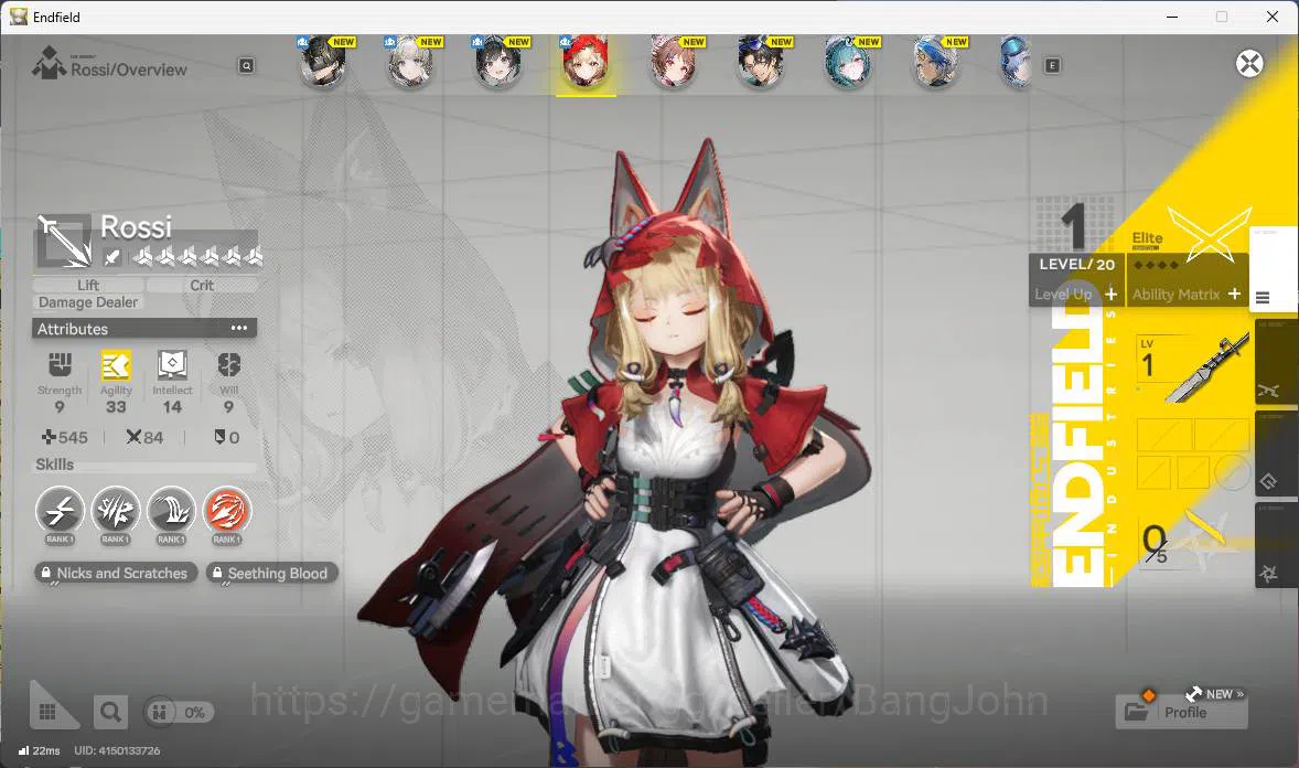 Arknights: Endfield Accounts ASIA | Starter, Rossi, Ardelia. more detail check image 8