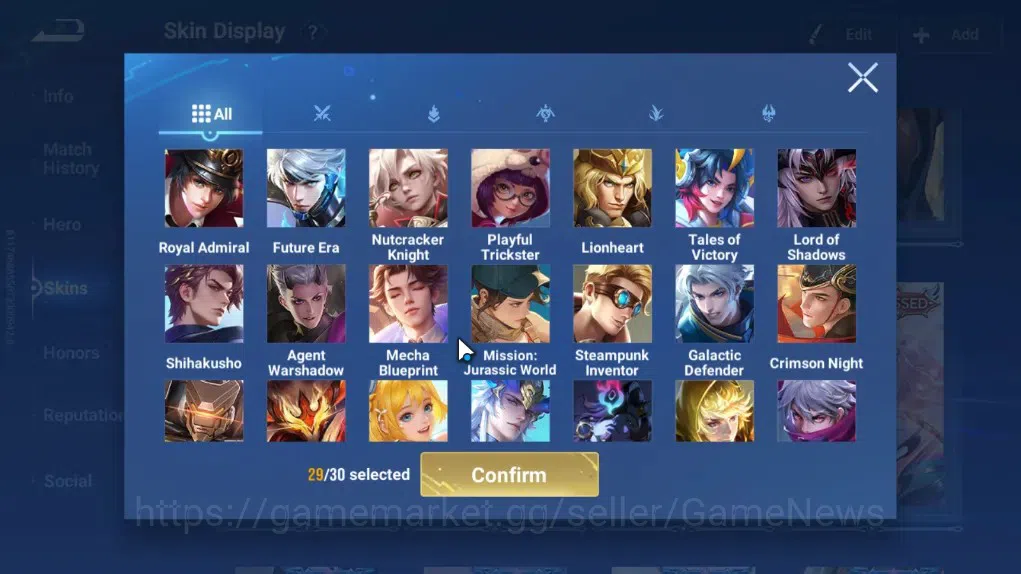Honor of Kings Accounts Rare Skin Hero112 Skin222|Flawless Yao,Frozen LadyZhen,Mythic Mulan,BLEACH Ichigo,SaintSei 13
