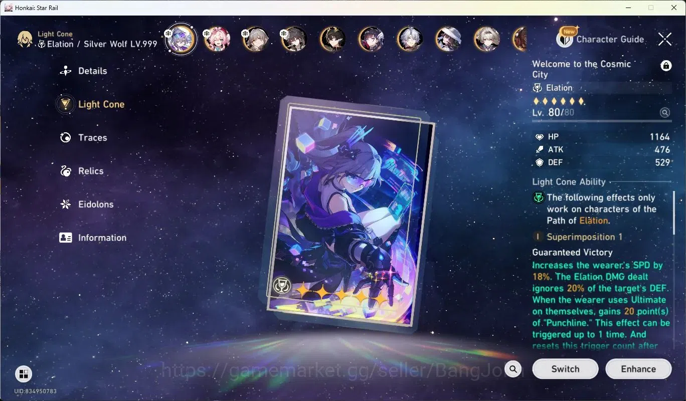 Honkai Star Rail Accounts ASIA |TL 70|17 Lim 5* Char+Sign|[Silver Wolf,Aglae image 5
